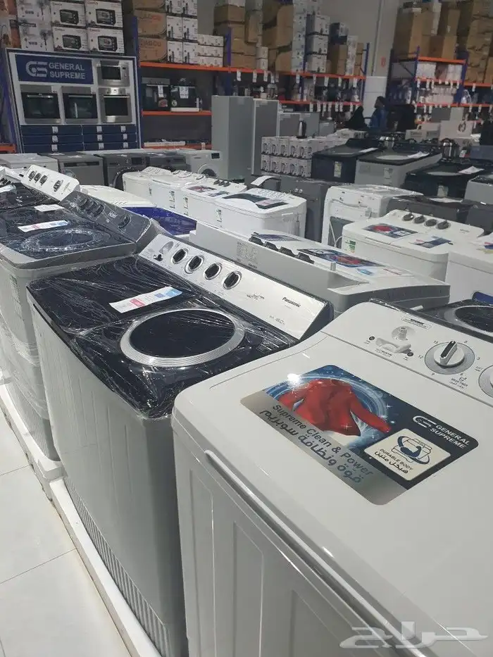 غسالات ملابس حوضين اوتوماتيك باب علوي وامامي كل الأحجام جديد 21