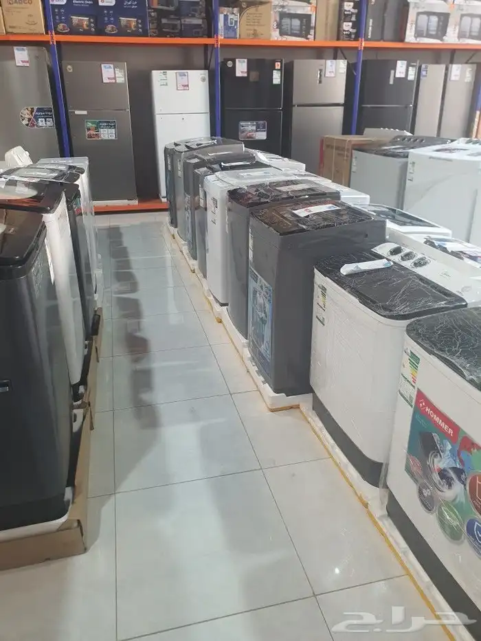 غسالات ملابس حوضين اوتوماتيك باب علوي وامامي كل الأحجام جديد 23