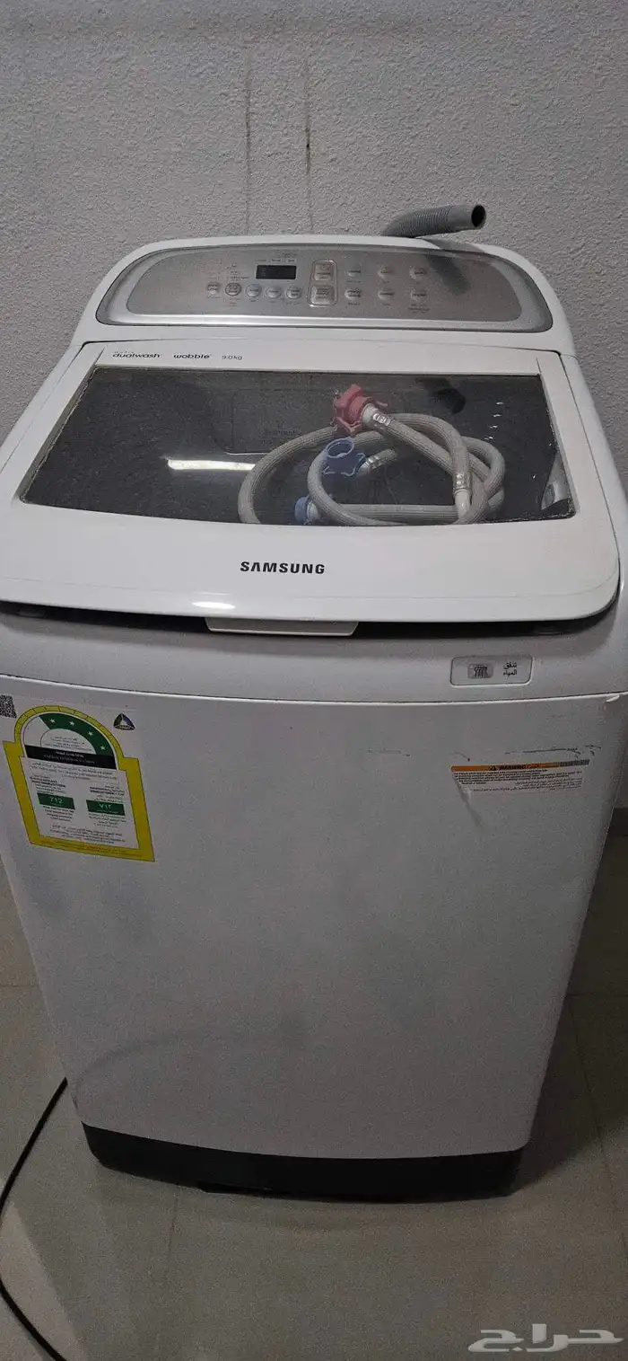 غسالة سامسونج الكترونية 9 كيلو نظيفة 5