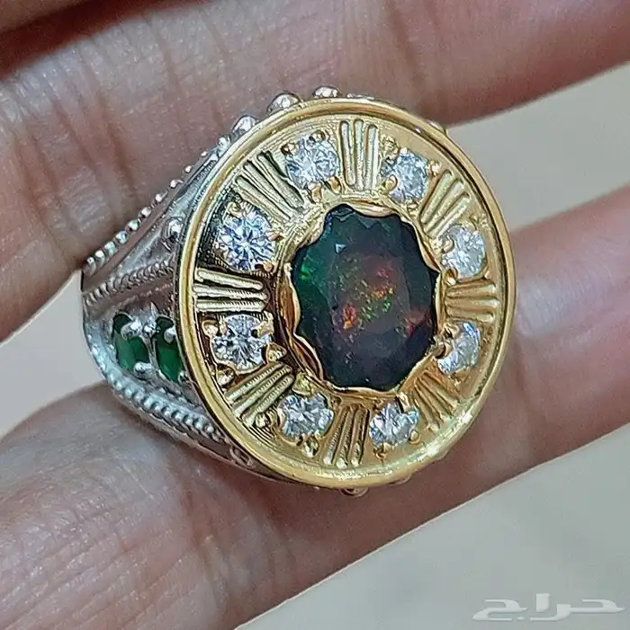 اوبال مميز   مرصع فصوص زيركون 1