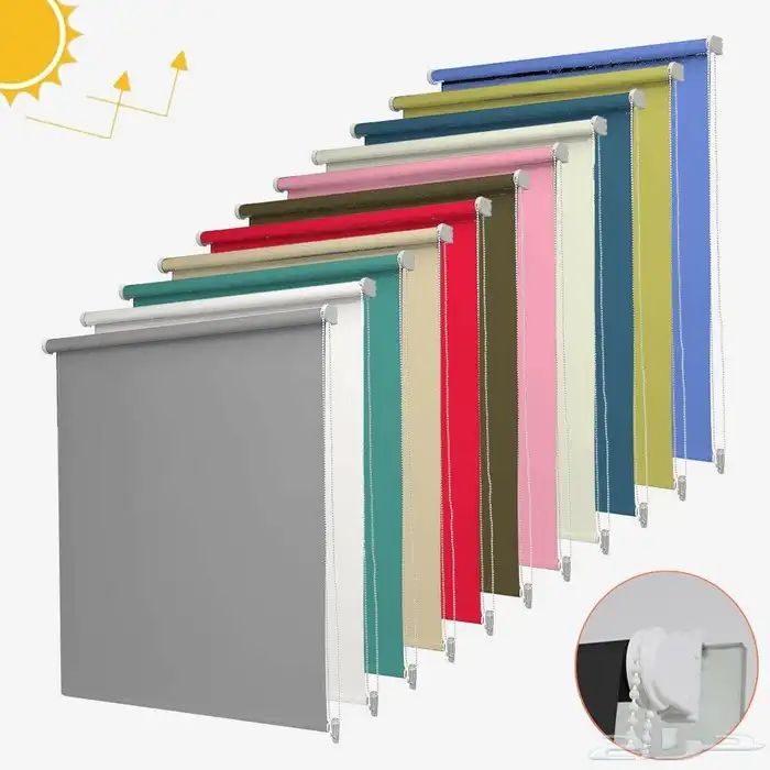 ستارة رول أب ملونة بلاك أوت تحجب الضوء والحرارة 1