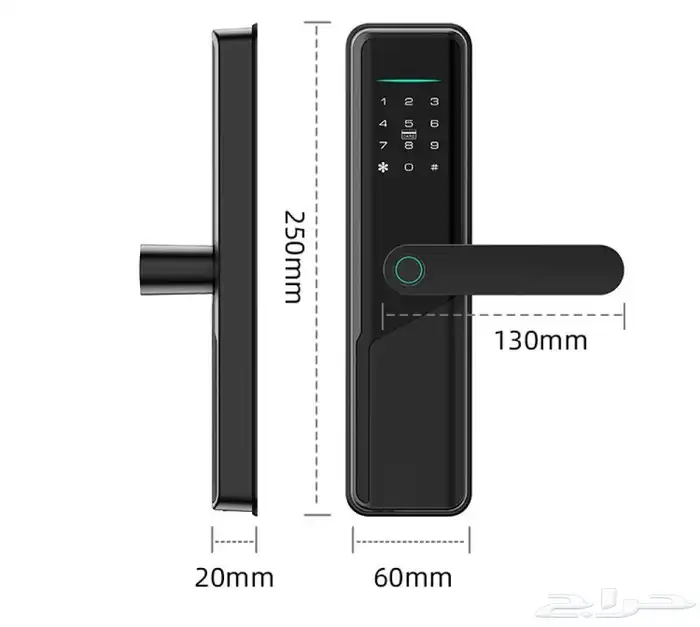 قفل ذكي باب خشب  قفل ذكي باب حديد  كالون ذكي 1