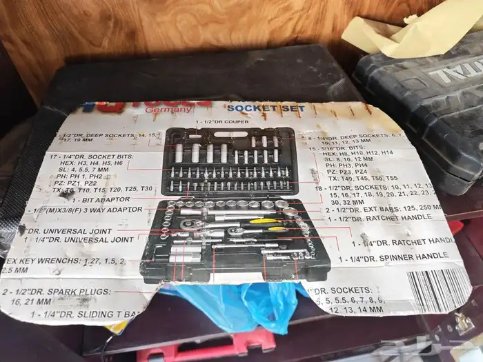 دريل الماني اصلي مع طقم مفاتيح الماني 4