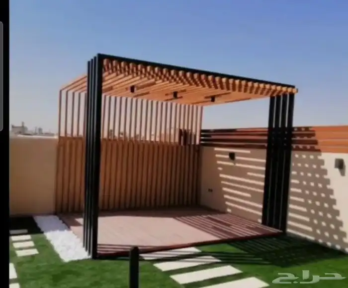 برجولات نحن نقدم خدمة توريد وتركيب العشب الصناعي الجذاب والم 7