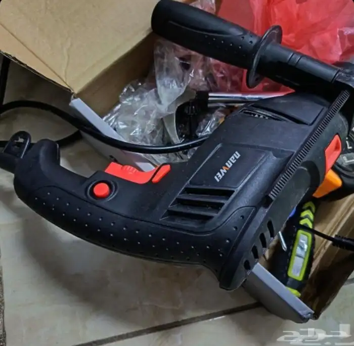 دريل كهربائي سلكي قوي شبه جديد 1