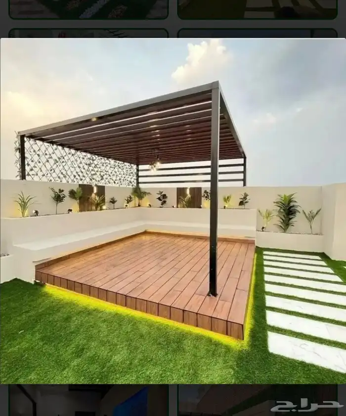 برجولات نحن نقدم خدمة توريد وتركيب العشب الصناعي الجذاب والم 6