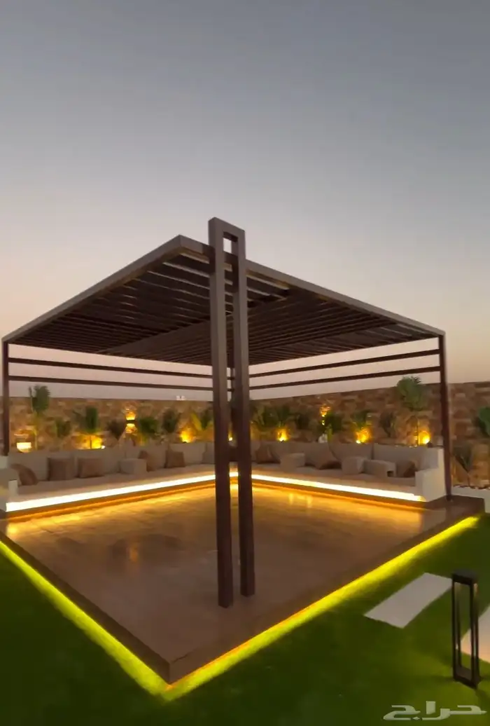 غرف زجاجية جلسات خارجية أحواض زارع نوافير 12