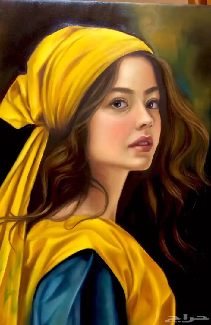 بورتريهات فنية فخمة رسم يدوي احترافي 0