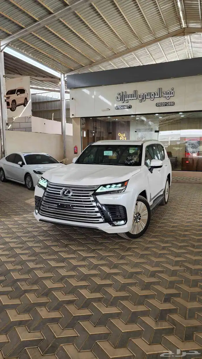 لكزس LX600 BB سعودي ابيض دخليه اسود داخليه جملي ( 2025 ) 7