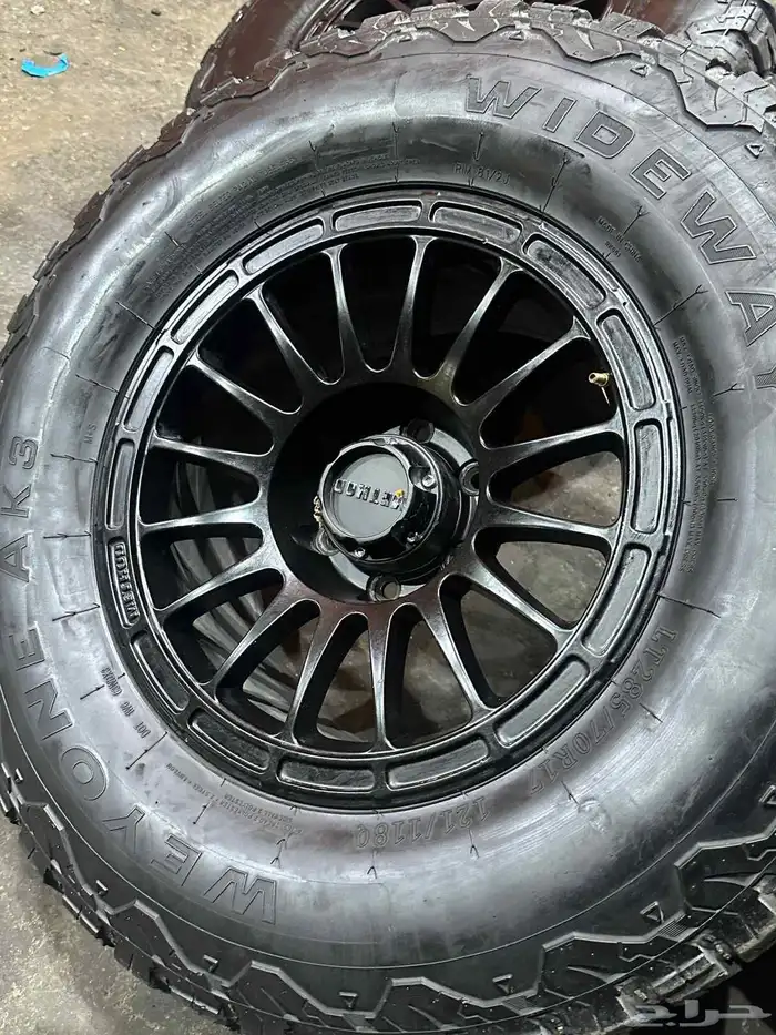 جنوط ميثود 6 مسمار مع كفرات نص حجري ودواي مقاس 17 2