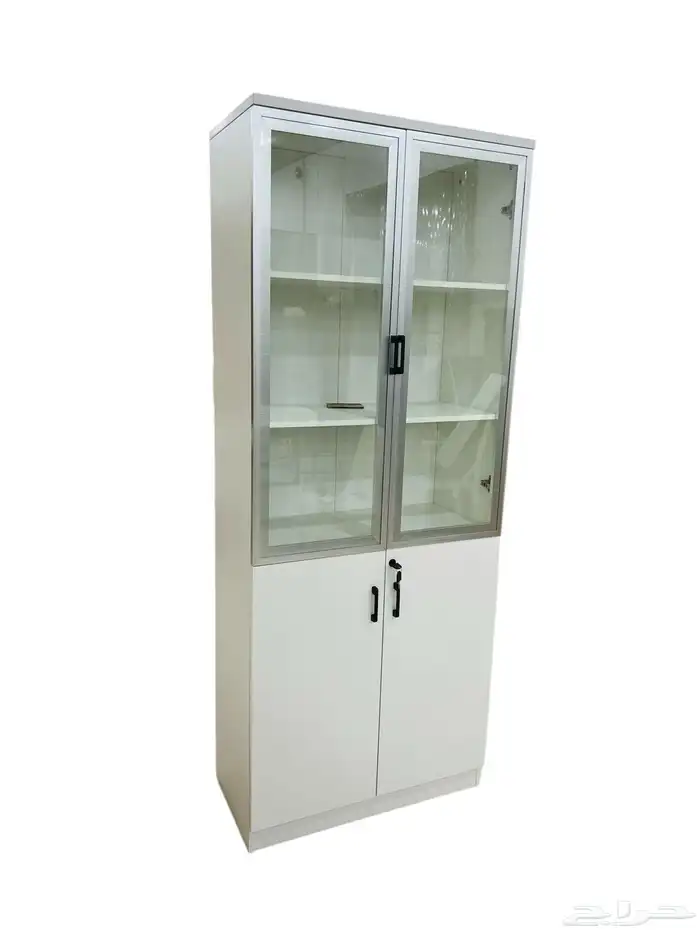 مكتب بارتيشن ثنائي ابيض مكتب بارتيشن رباعي ابيض اثاث مكتبي 9