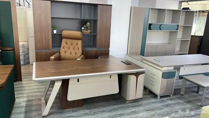 جديد طقم مدير مكاتب اداريه محطة العمل كاونتر استقبال كراسي 33