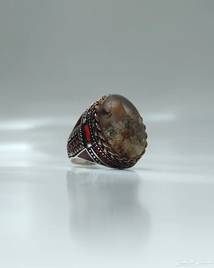 خواتم فضه وعقيق يمني طبيعي 11