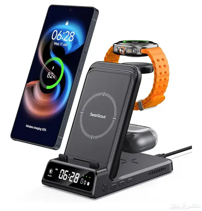 ساعة وسماعة سامسونج وشاحن وخاتم ذكي 7