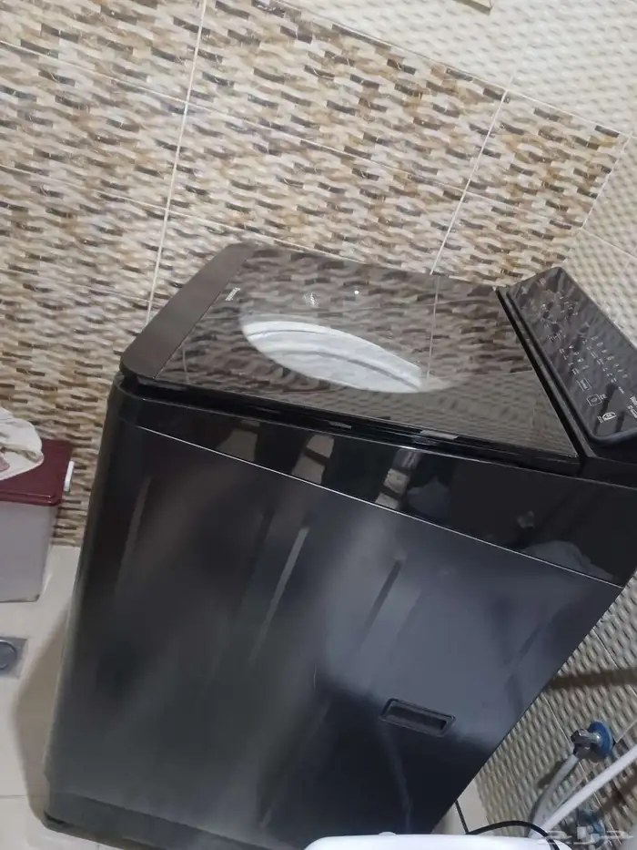 غسالة بناسونك اوتماتيك نظيفه جدا استخدام شهرين اللون اسود 2