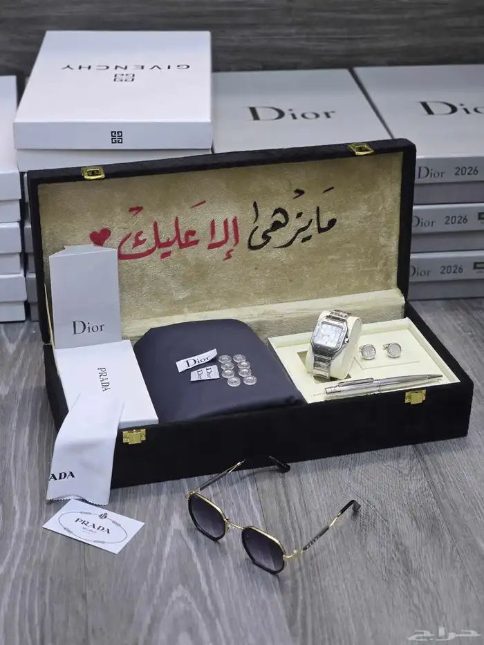 طقم ساعه مع قماش 2026 9