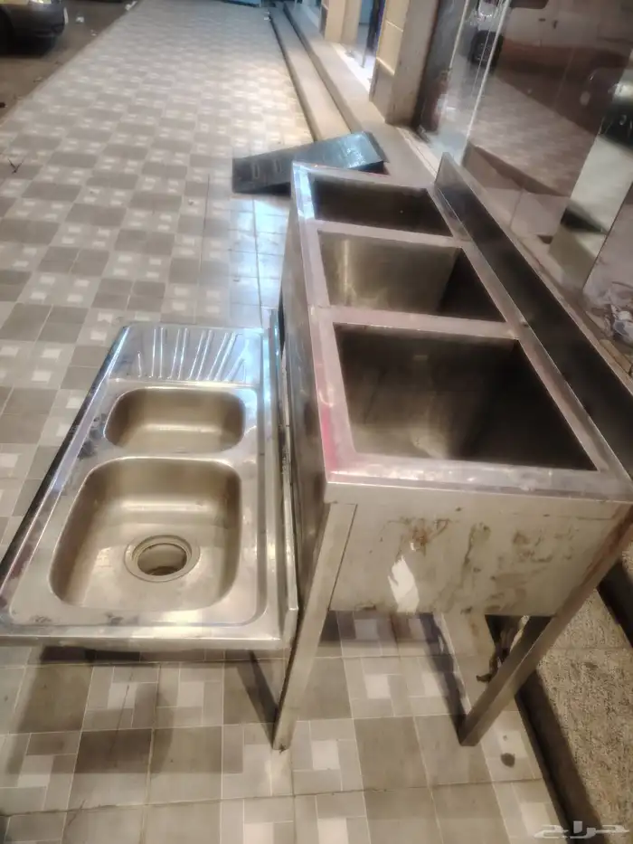 للبيع حوضين ستيل ستانلس قويه ومتين 0