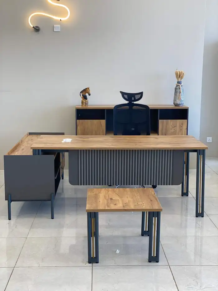 جديد طقم مدير مكاتب اداريه محطة العمل كاونتر استقبال كراسي 28