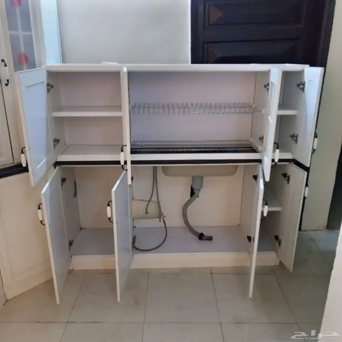 دولاب مطبخ المنيوم زواية حرف L 7