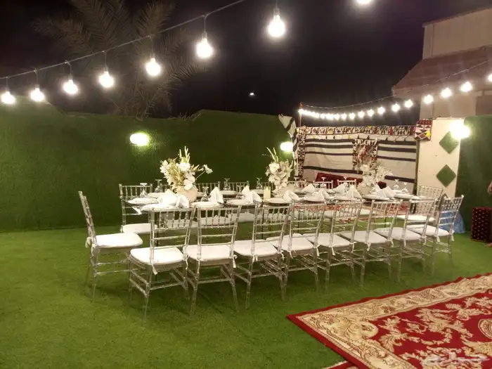 تجهيز وتاجير جميع لوازم الحفلات داخل وخارج دمام وكراسي عادي 5