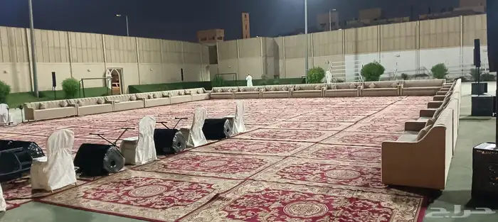 تاجير طاولات وكراسي كنب ثلاثي وفردي كنب وانواعه خيم شعبيه خي 0