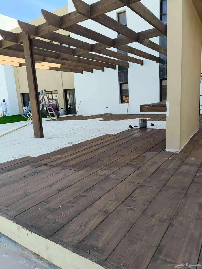 اعمال خشب ابواب خشب ديكور موبيليا تلبيس جدار شيبورد 1