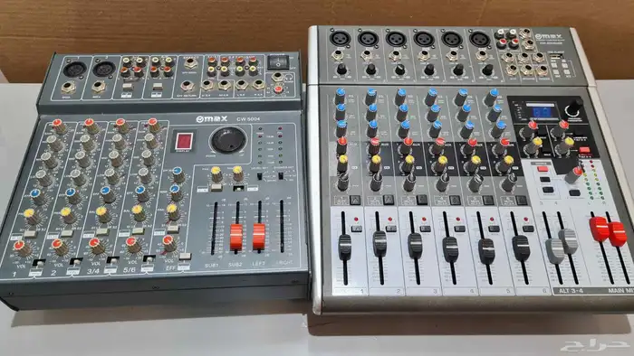 للبيع سماعات ماكس 350 واط و ميكسرين بحالة ممتازه 1