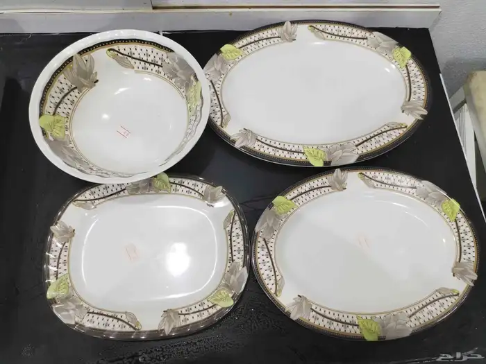 زبديات ميلامين مع غطاء مع صحون صغيره و كبيره 8