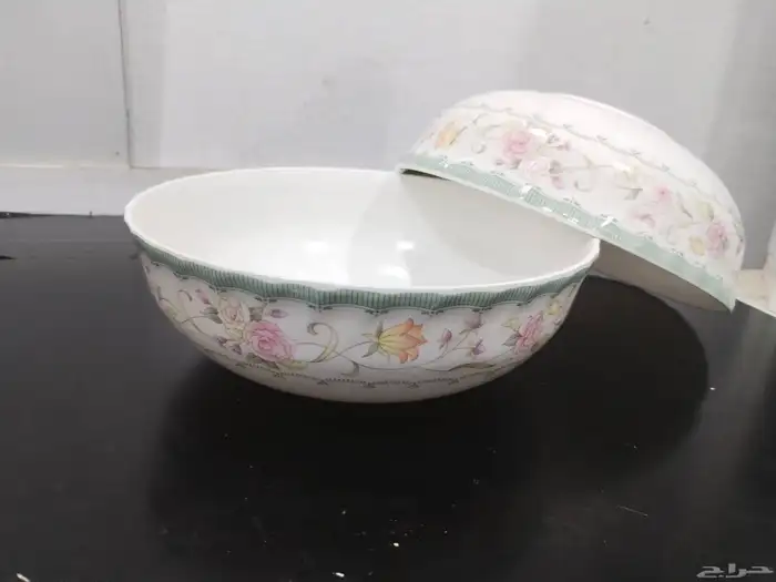 زبديات ميلامين مع غطاء مع صحون صغيره و كبيره 3