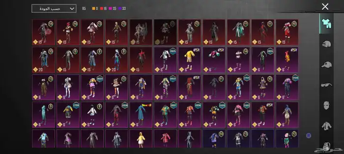 حساب ببجي للبيع 3