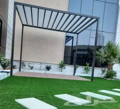 جلسات وبرجولات خارجيه وسواتر مظلات غرف بنل وجميع انواع الحدا 1