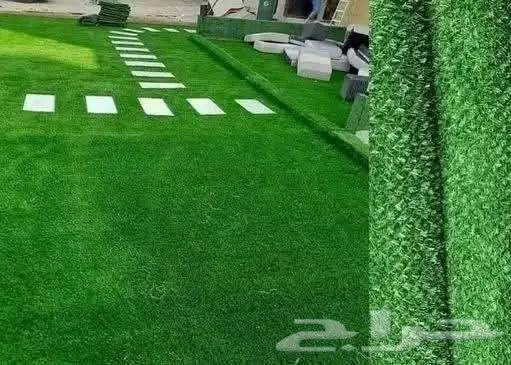 تركيب العشب الصناعي 1