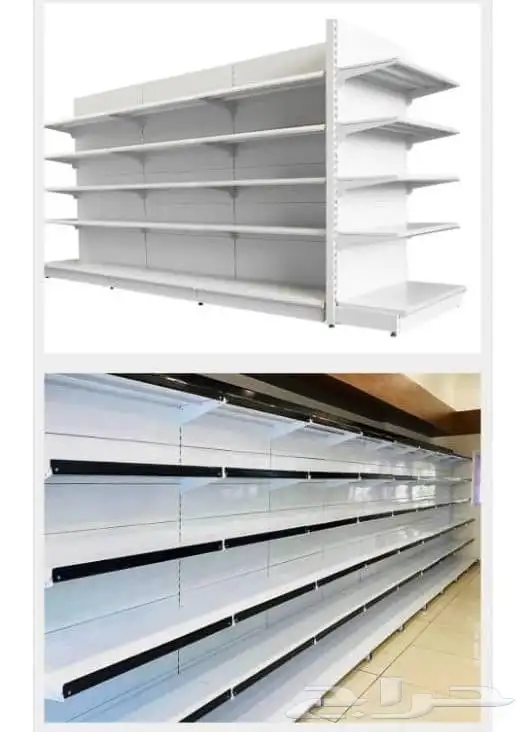 رفوف سوبر بقالات استندات صيدليات خانات مستودعاد جديدومستخدم 2