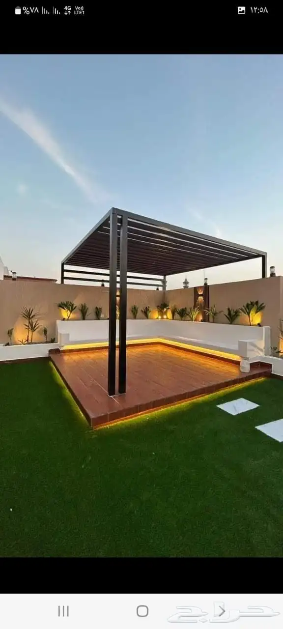 مشتل تنسيق حدائق وعشب صناعي 7