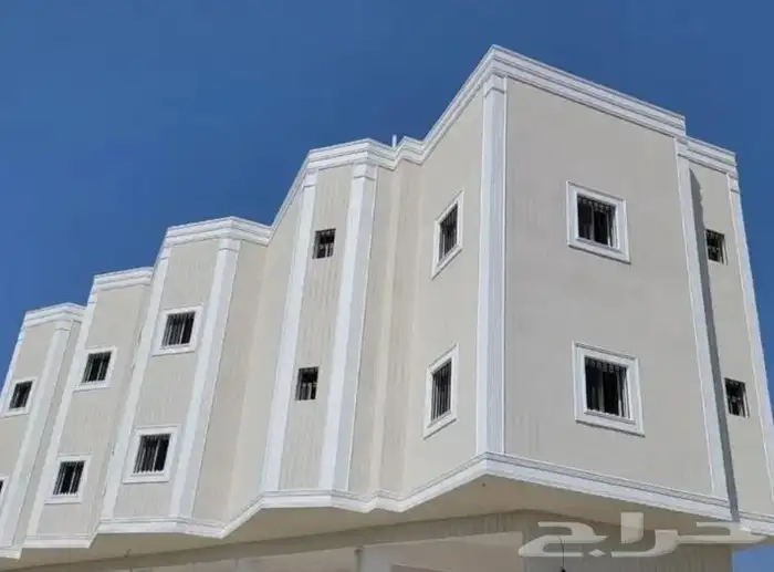 ديكورات خارجية اسمنتيه لياسه ملونه الباحه 3