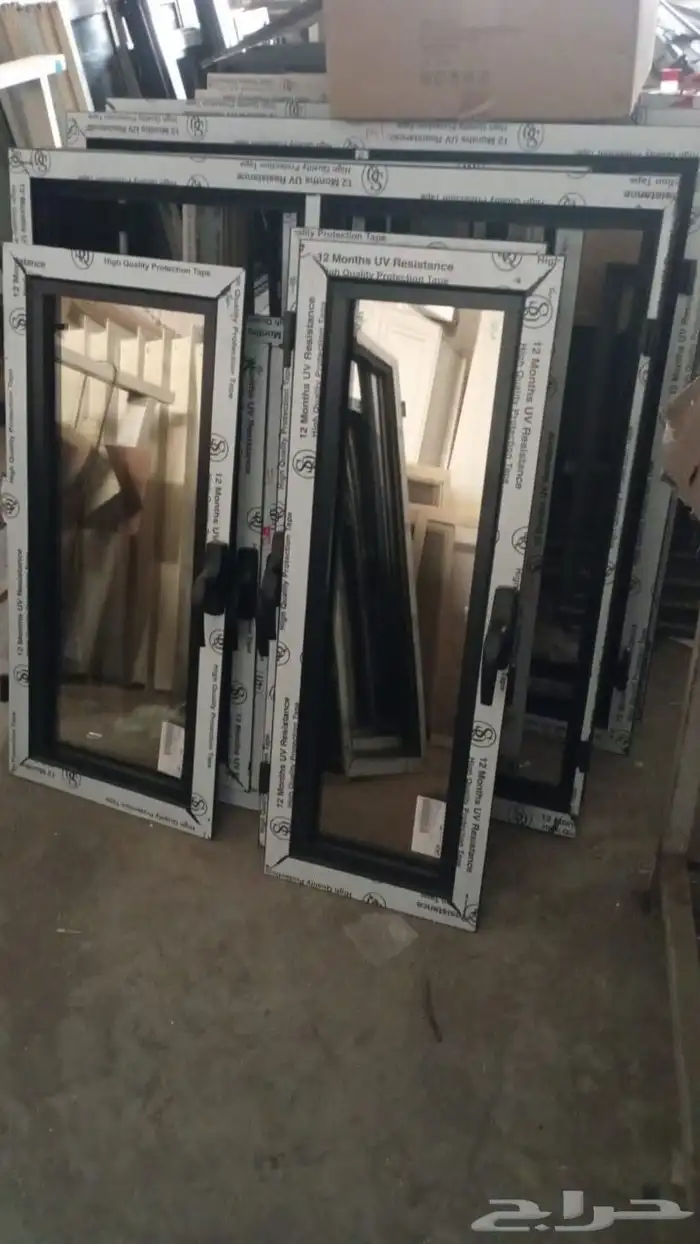 باب شباك دبل عادي ايلومينيم 2