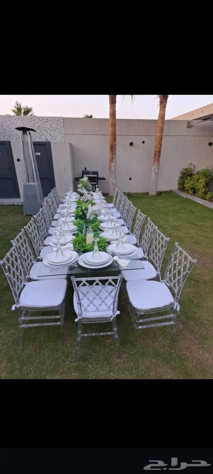 تأجير كراسي طاولات كنب زل دفايات سماعات مداخل طاولات كوكتيل 10