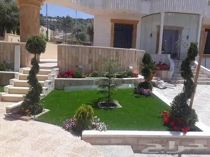 تركيب العشب الصناعي 3