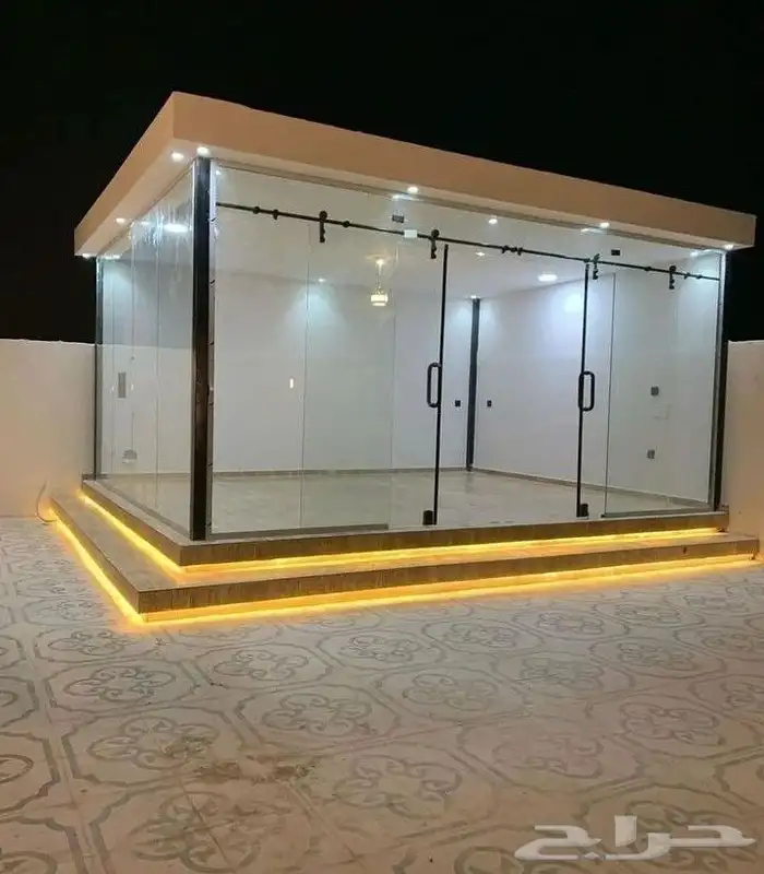 غرف زجاجية جلسات خارجية أحواض زارع نوافير 3