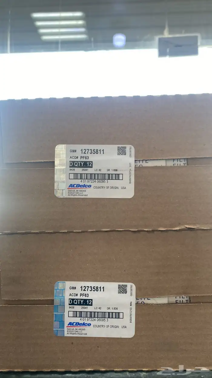 فلتر زيت جمس 2015-2025 اصلي GM متوفر جملة 1