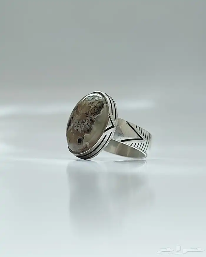 خواتم فضه وعقيق يمني طبيعي 9