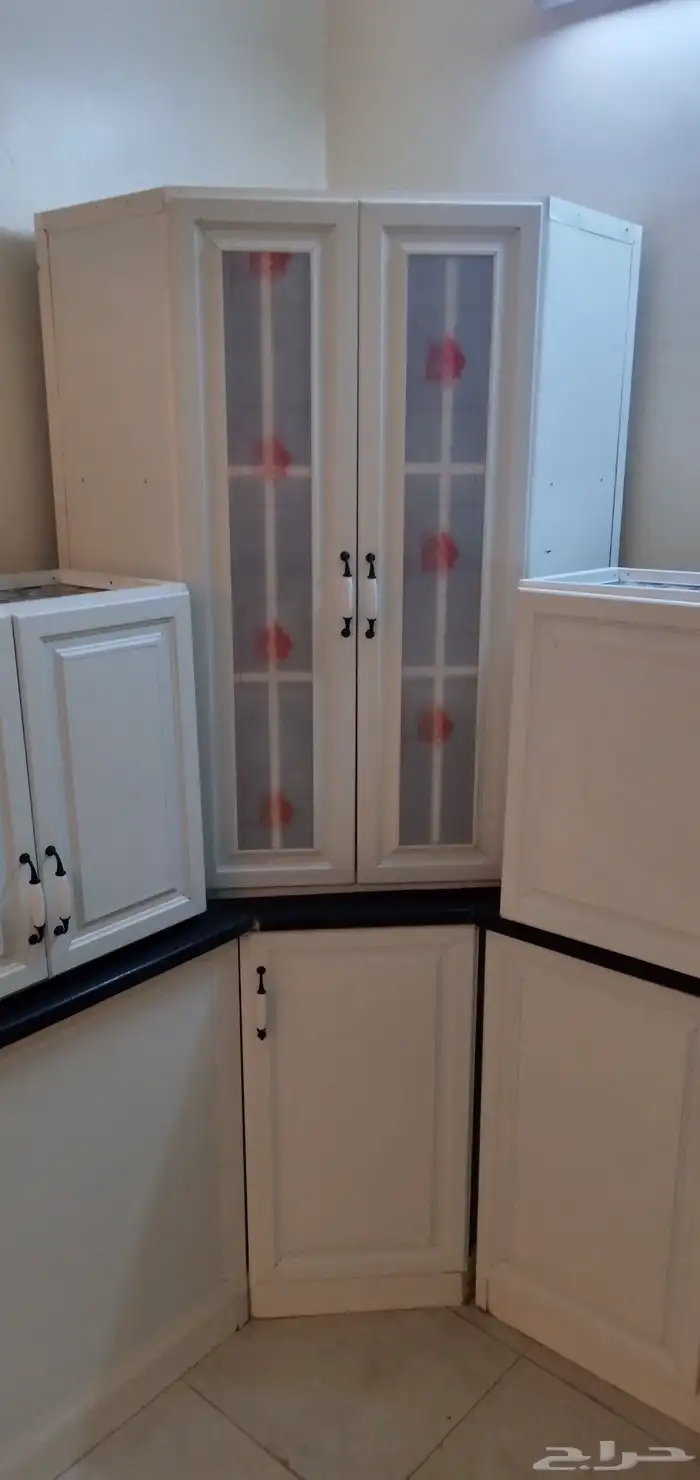 دولاب مطبخ المنيوم زواية حرف L 4