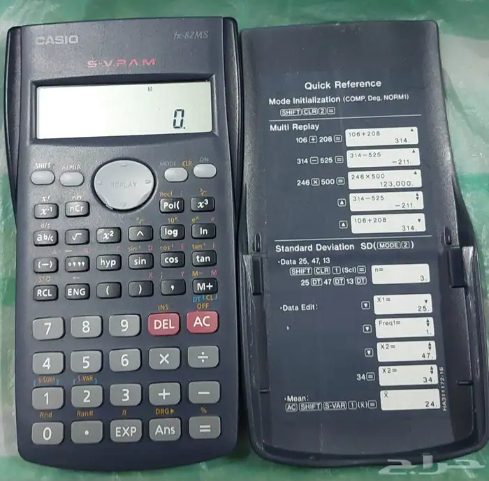 حاسبة عليمة كاسيو الاصلية casio Fx-82MS 4