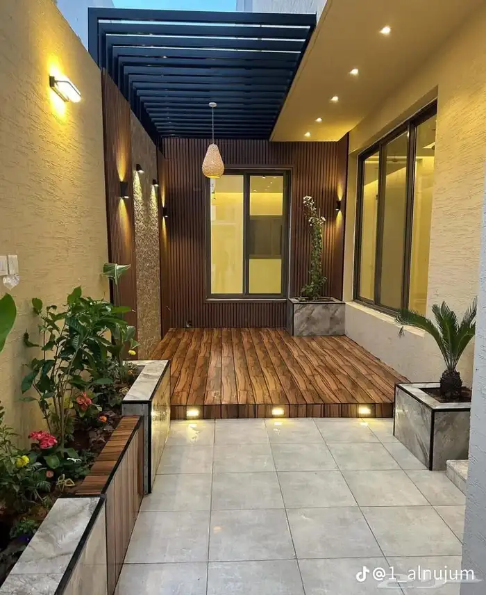 تنسيق حدائق. شلالات نوافير غرف زجاجية أحواض زراعية تنسيق است 5