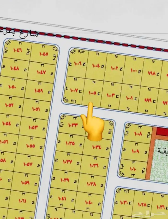 مكتب عقار طيبة الفرعيه للبيع قطعه ارض في مخطط 606 حي المجد 9