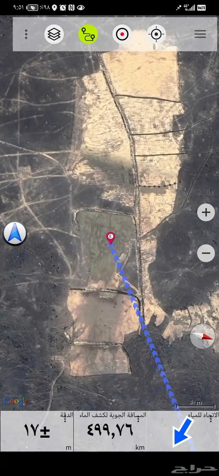 كشف آبار مياه عبر قمر الاصناعي 3