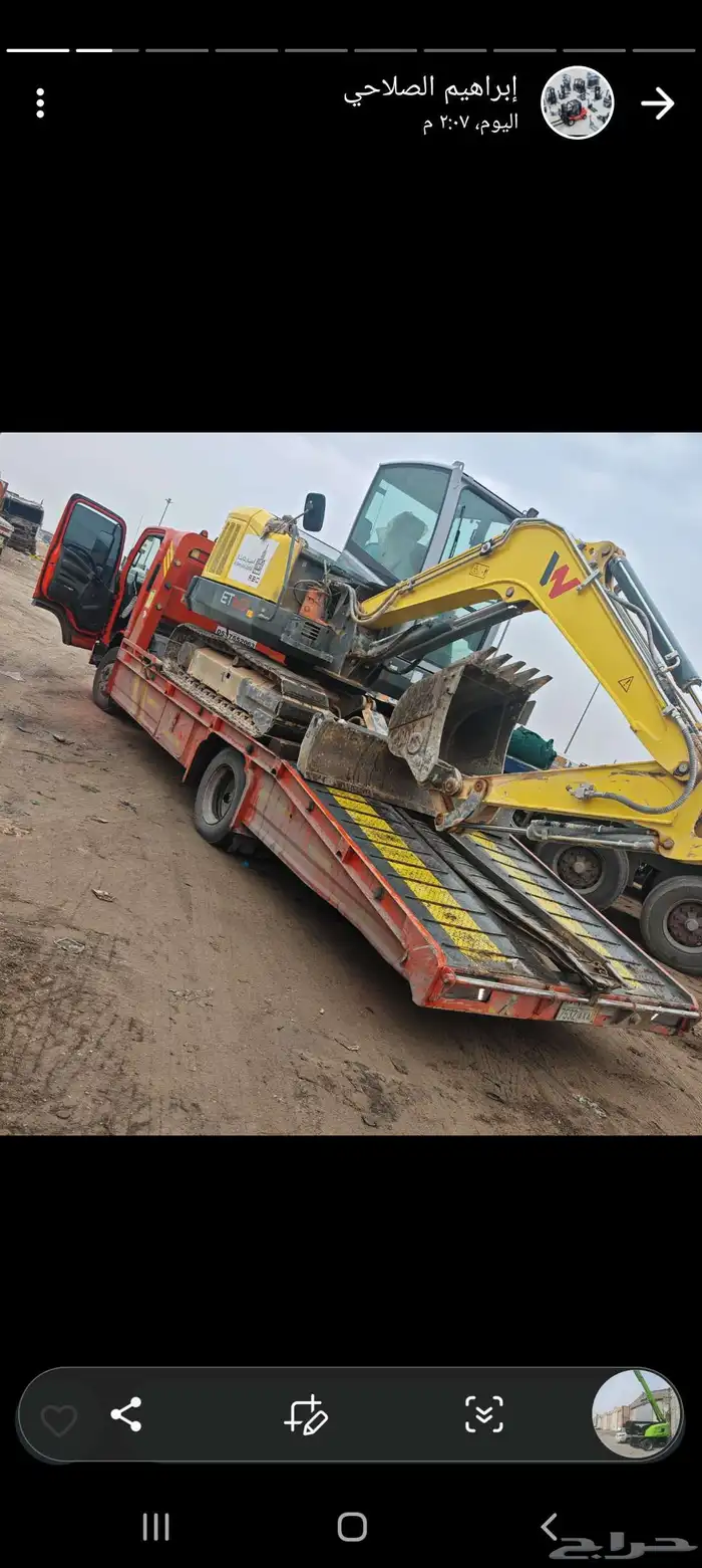 تأجير جميع انوع المعدات كرينات بكلينات ملفت فور كلفت جي سي 7