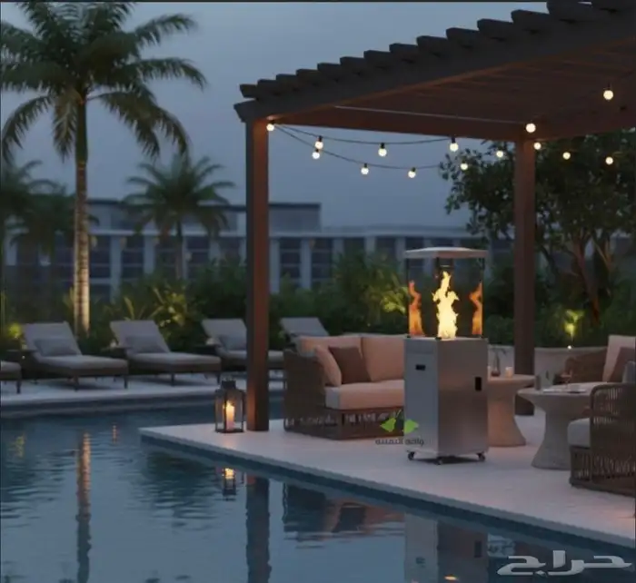 دفاية غاز بطول 1.4 متر وقوة 11kw للجلسات الخارجية والمطاعم 4