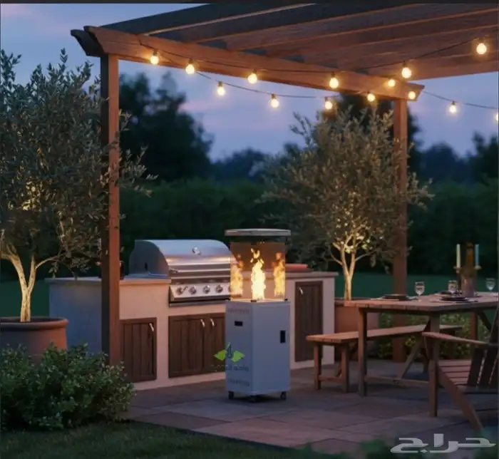 دفاية غاز بطول 1.4 متر وقوة 11kw للجلسات الخارجية والمطاعم 1