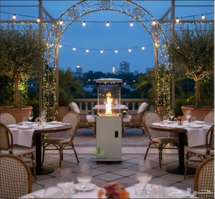دفاية غاز بطول 1.4 متر وقوة 11kw للجلسات الخارجية والمطاعم 2